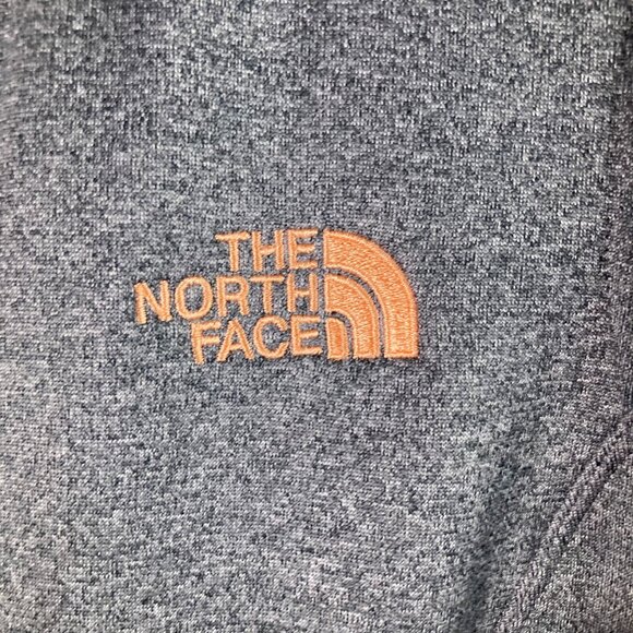 Womens The North Face Zip Fleece Vest Gray Peach‎ M Polyester Elastane Pockets - Picture 6 of 11
